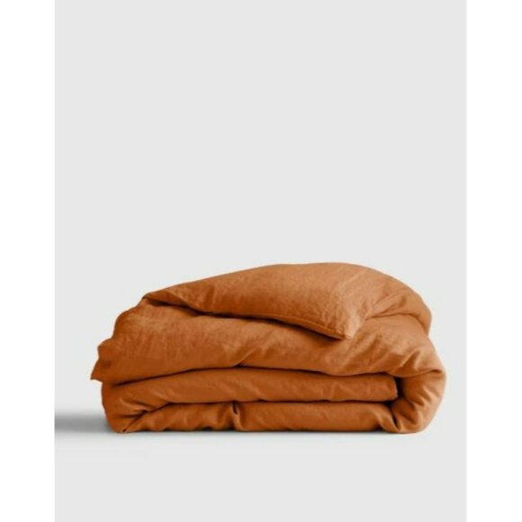 NWT Quince Terracotta Duvet Cover – King, European Linen (No Shams) - Picture 1 of 4